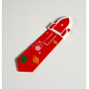 Voňavá záložka do knihy s milým motívom - raketoplán (malina)
